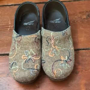 Dansko Multicolor Embroidered Clogs